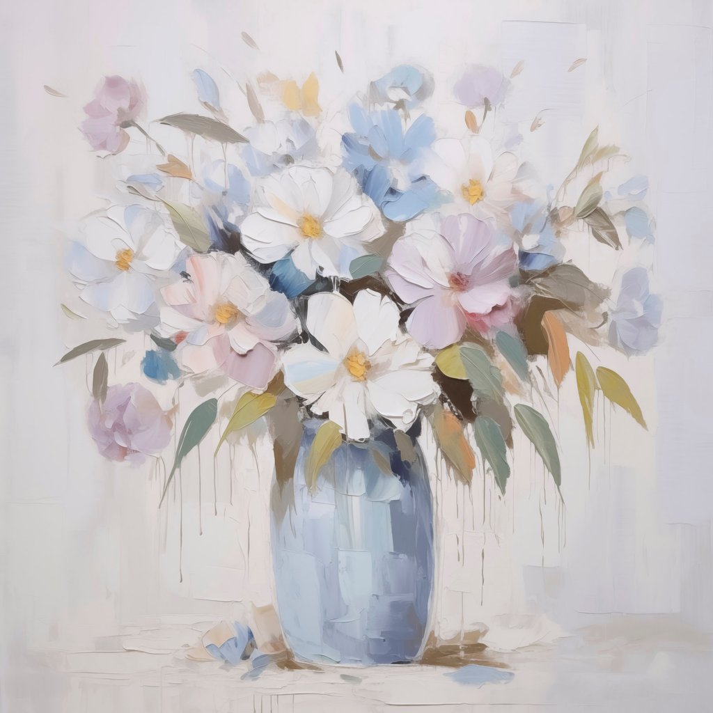 Imitație de pictură florală — design complet