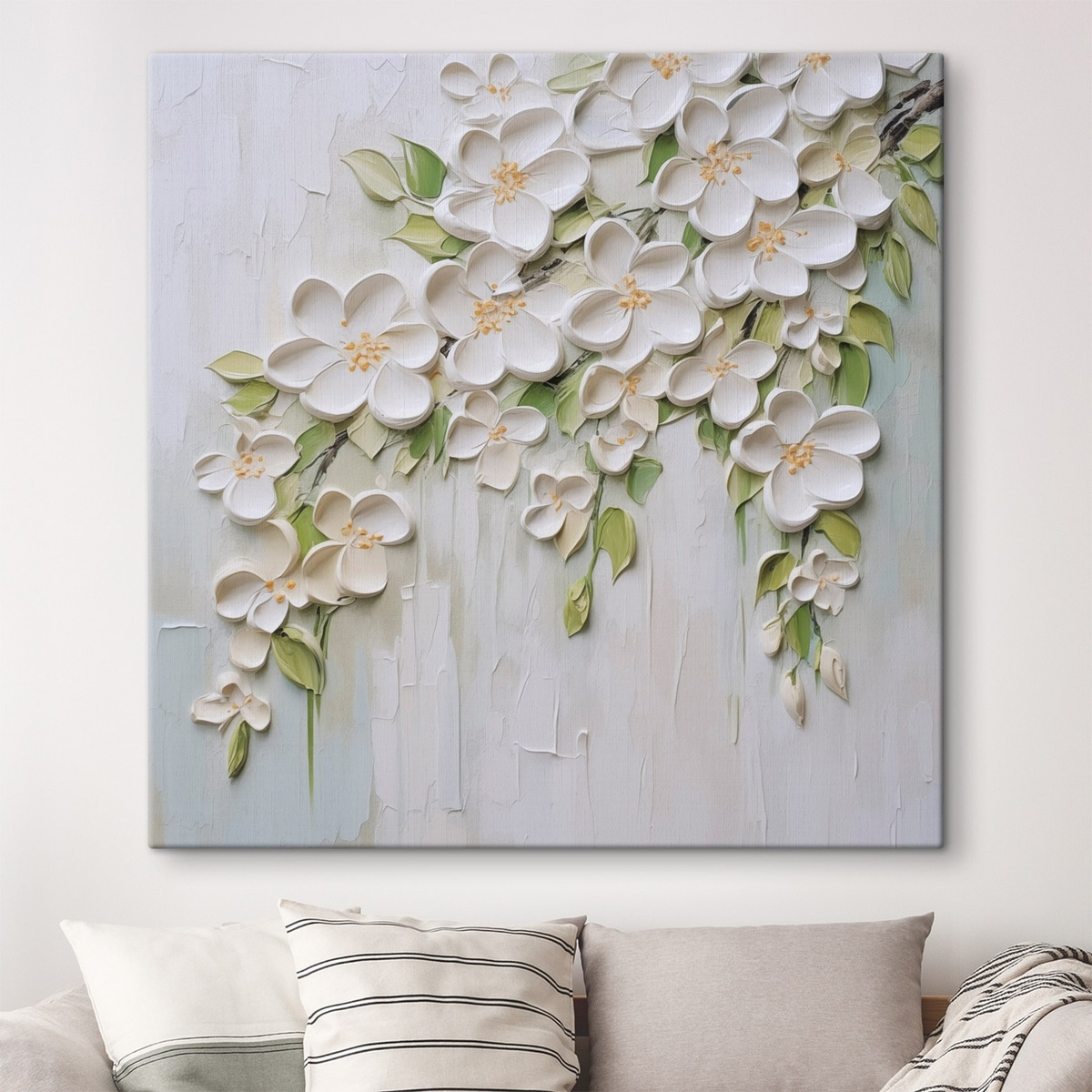 Flori abstracte, aspect pictural — interior 1