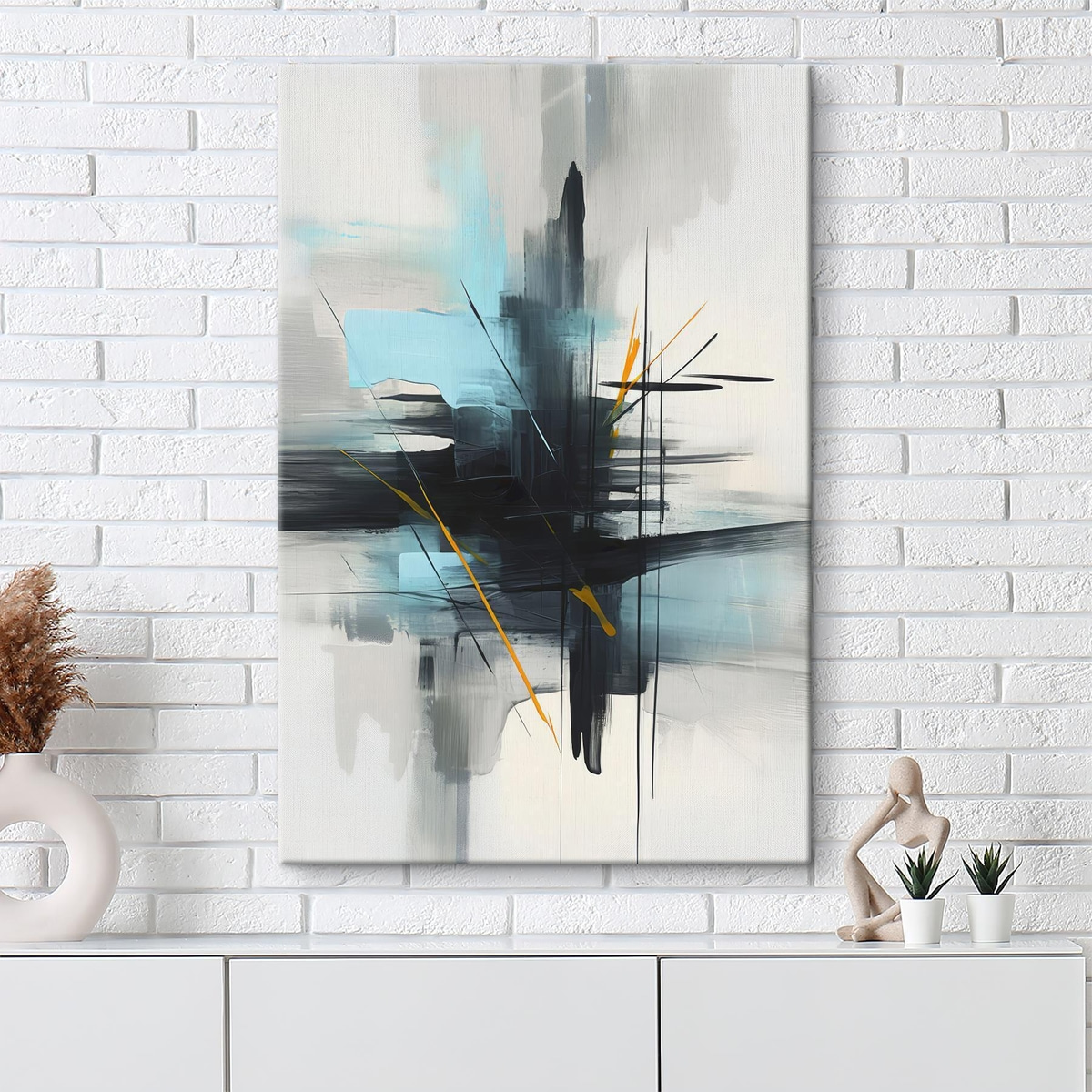 Abstracție cu stropi — interior 1
