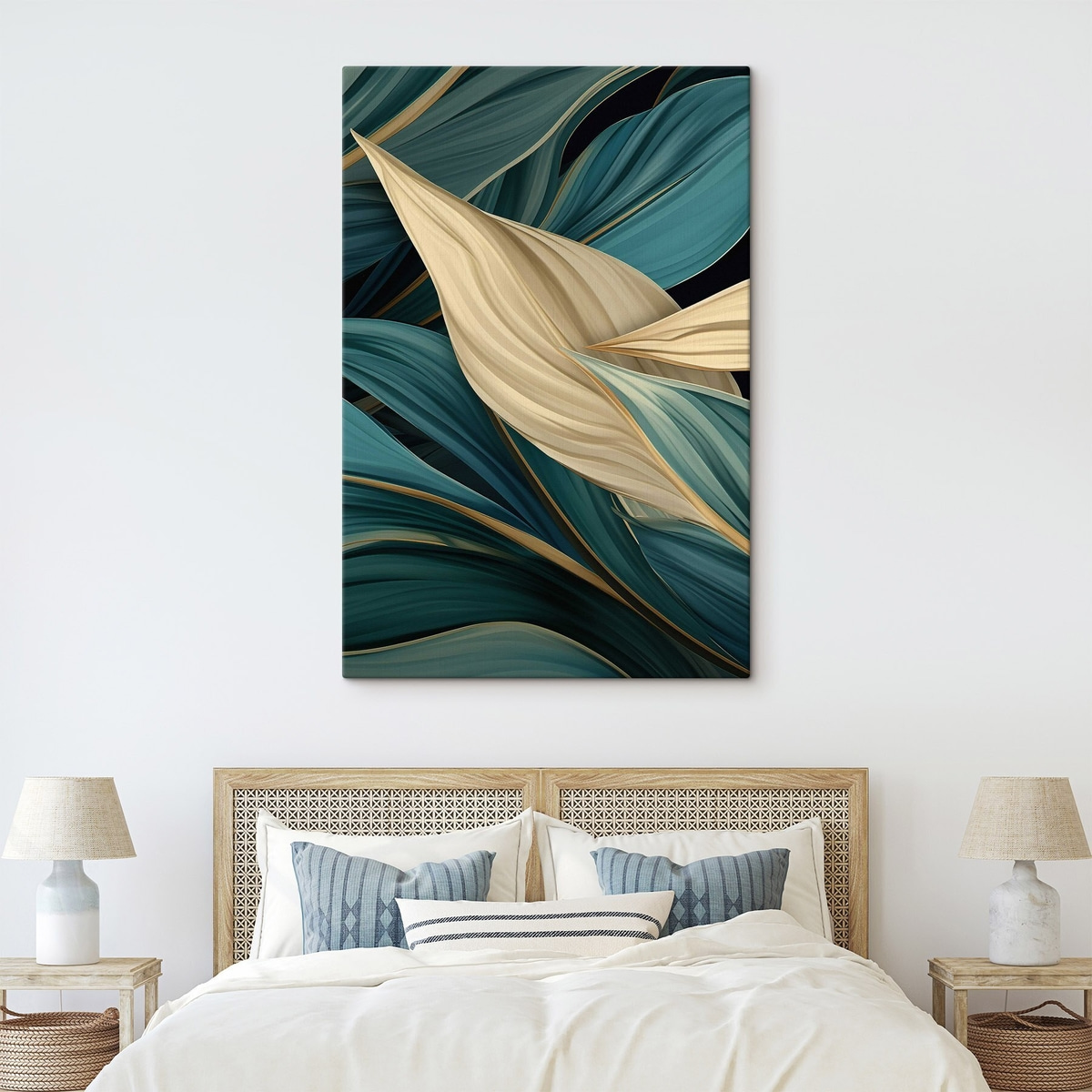 Frunze mari abstracte — interior 2