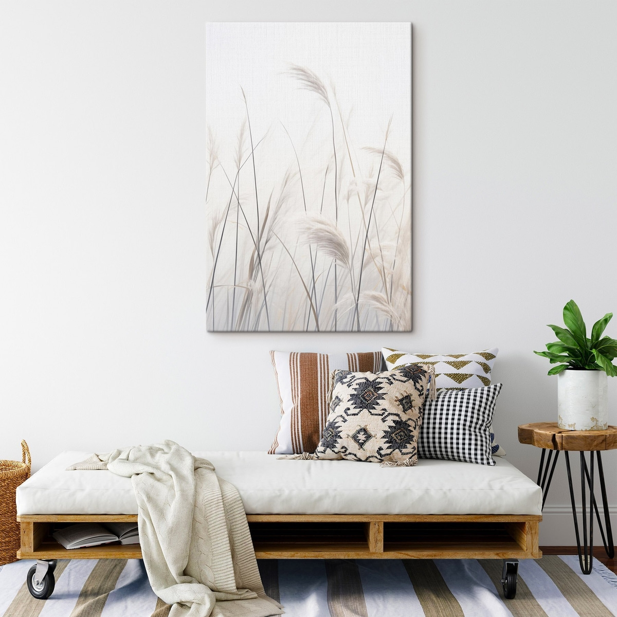 Plante pe fundal luminos — interior 1