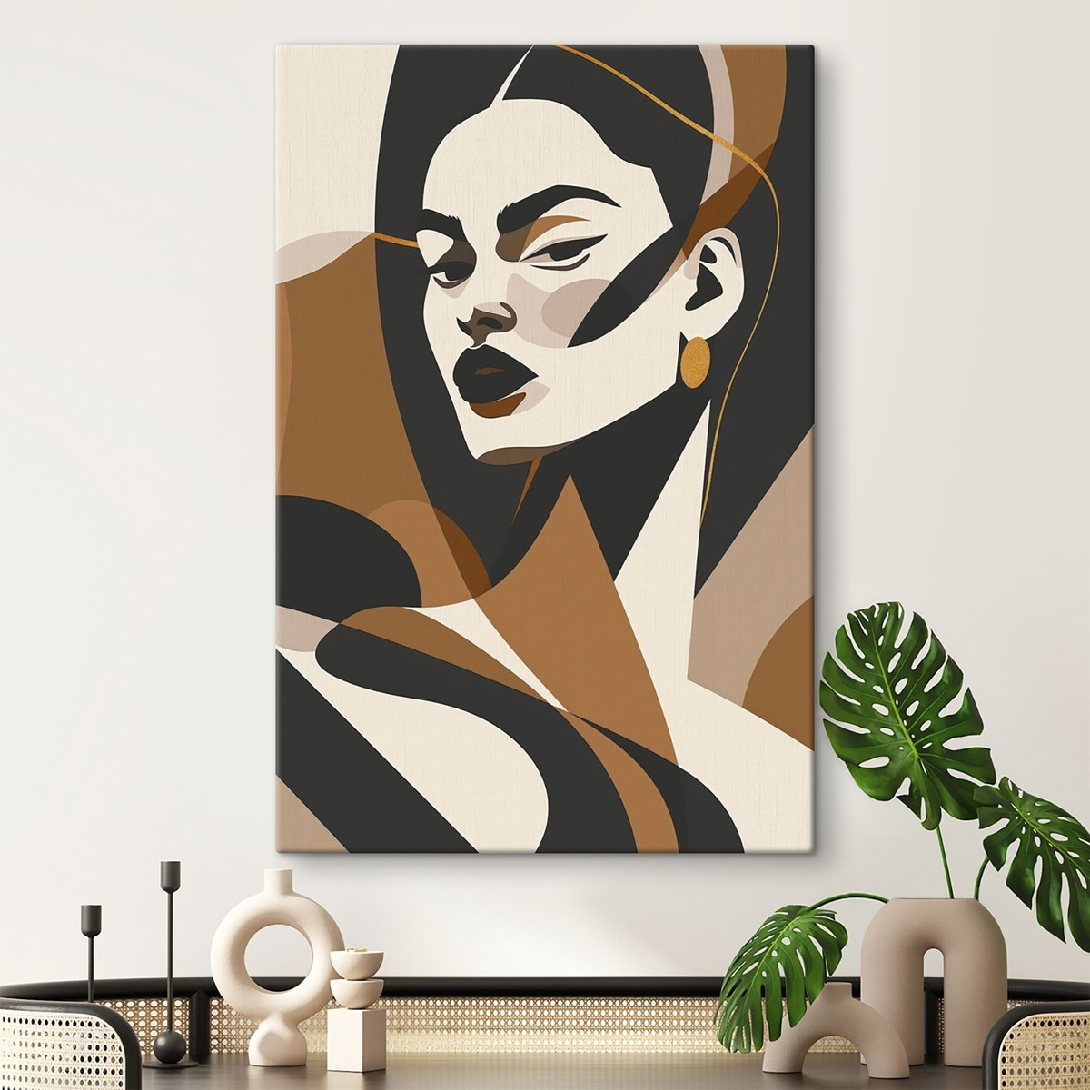 Portret abstract de femeie — interior 3