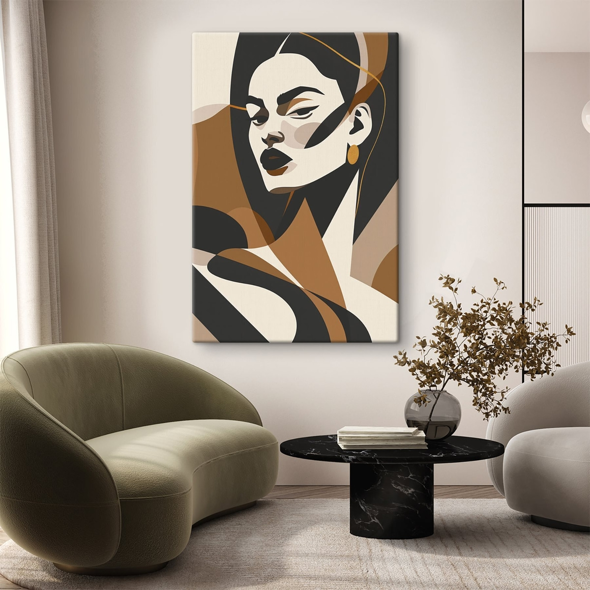 Portret abstract de femeie — interior 2