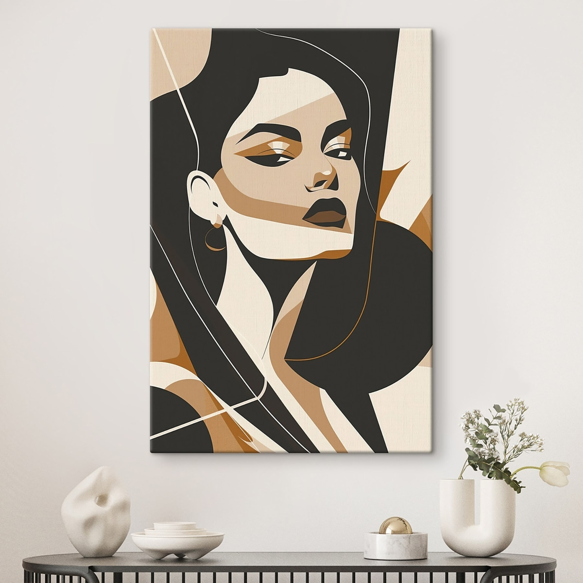 Portret abstract de femeie — interior 1