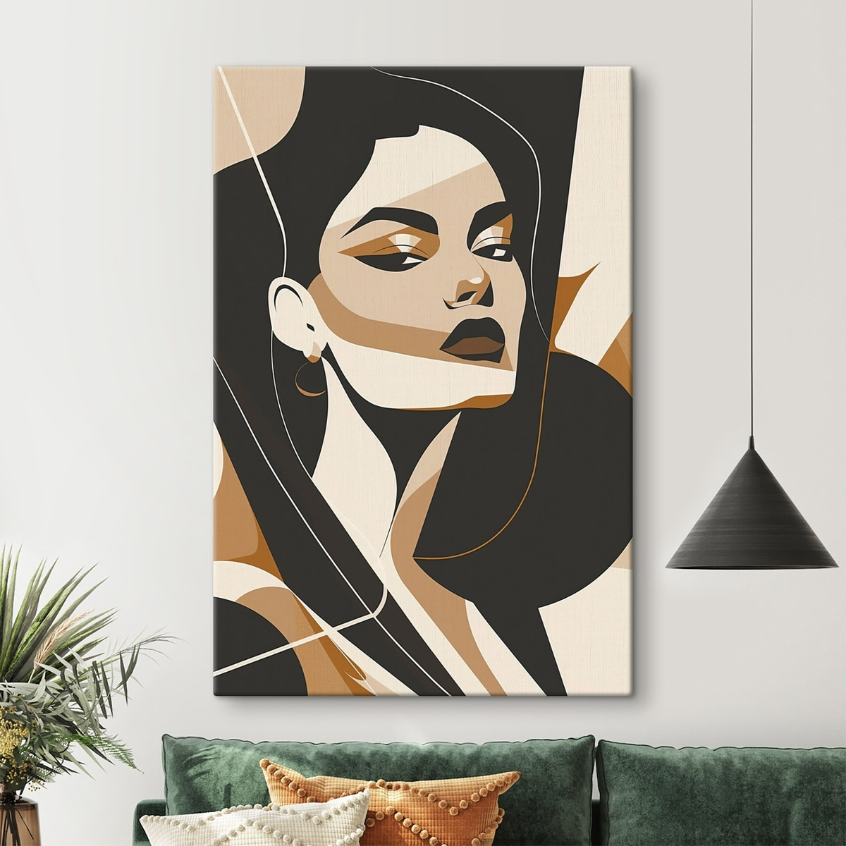 Portret abstract de femeie — interior 2
