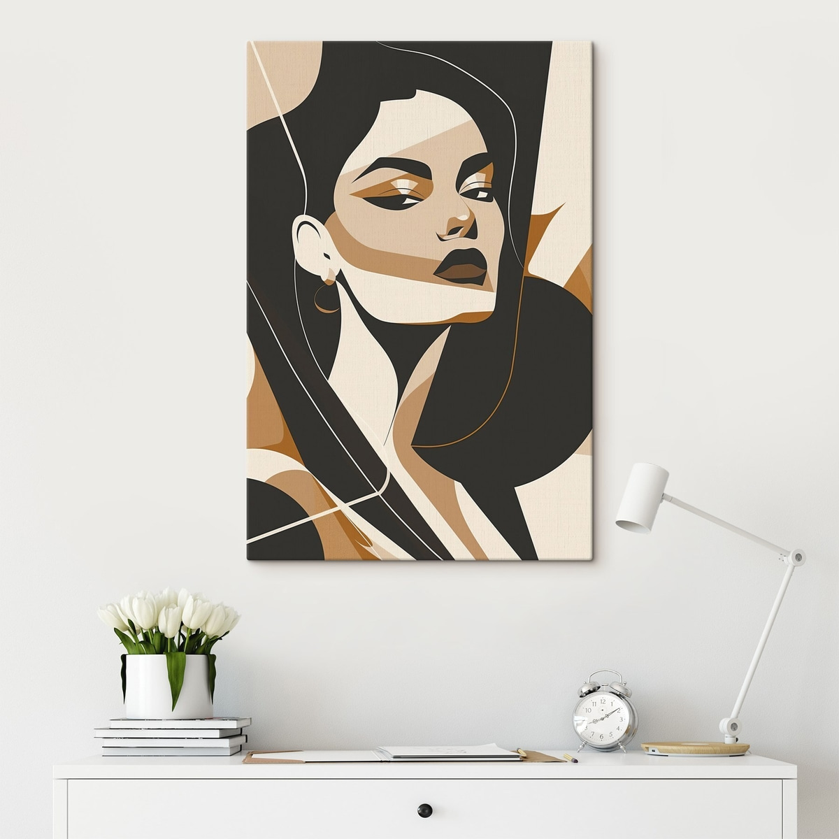 Portret abstract de femeie — interior 3