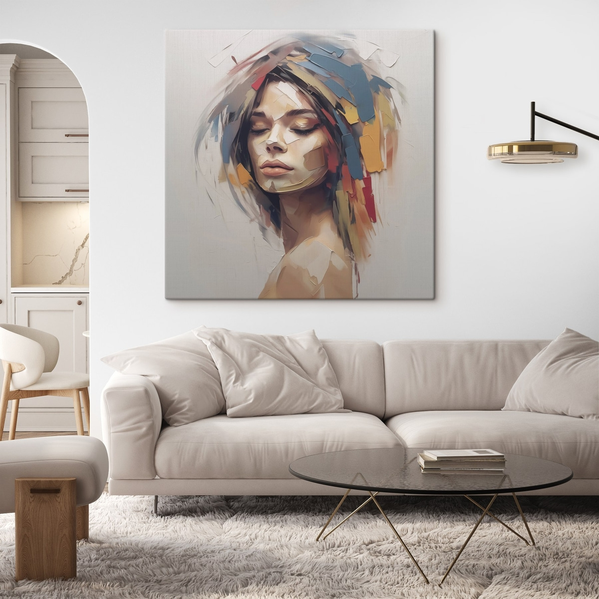 Portret abstract de femeie — interior 1
