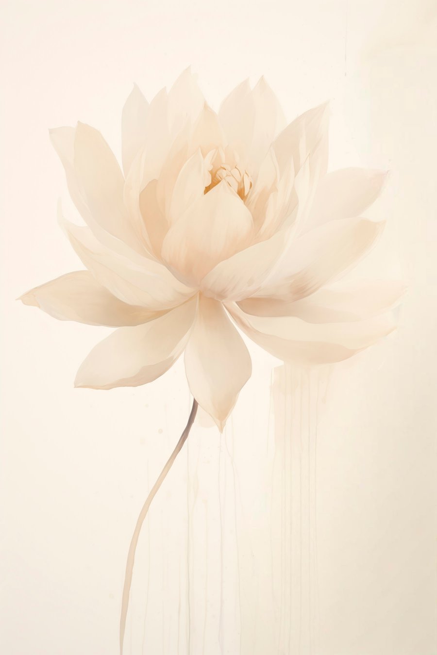 Lotus alb delicat — design complet