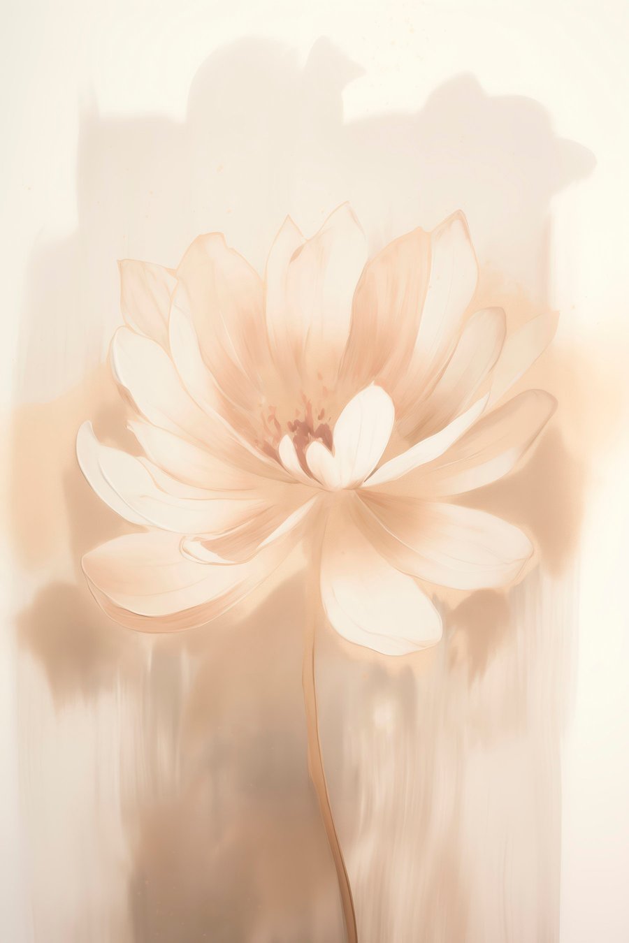Lotus cu umbre delicate — design complet
