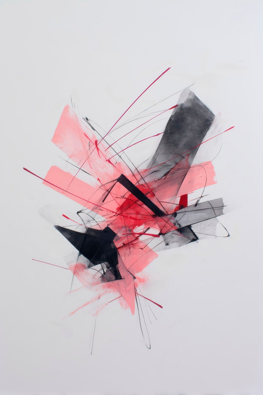 Geometrie roz și negru — design complet