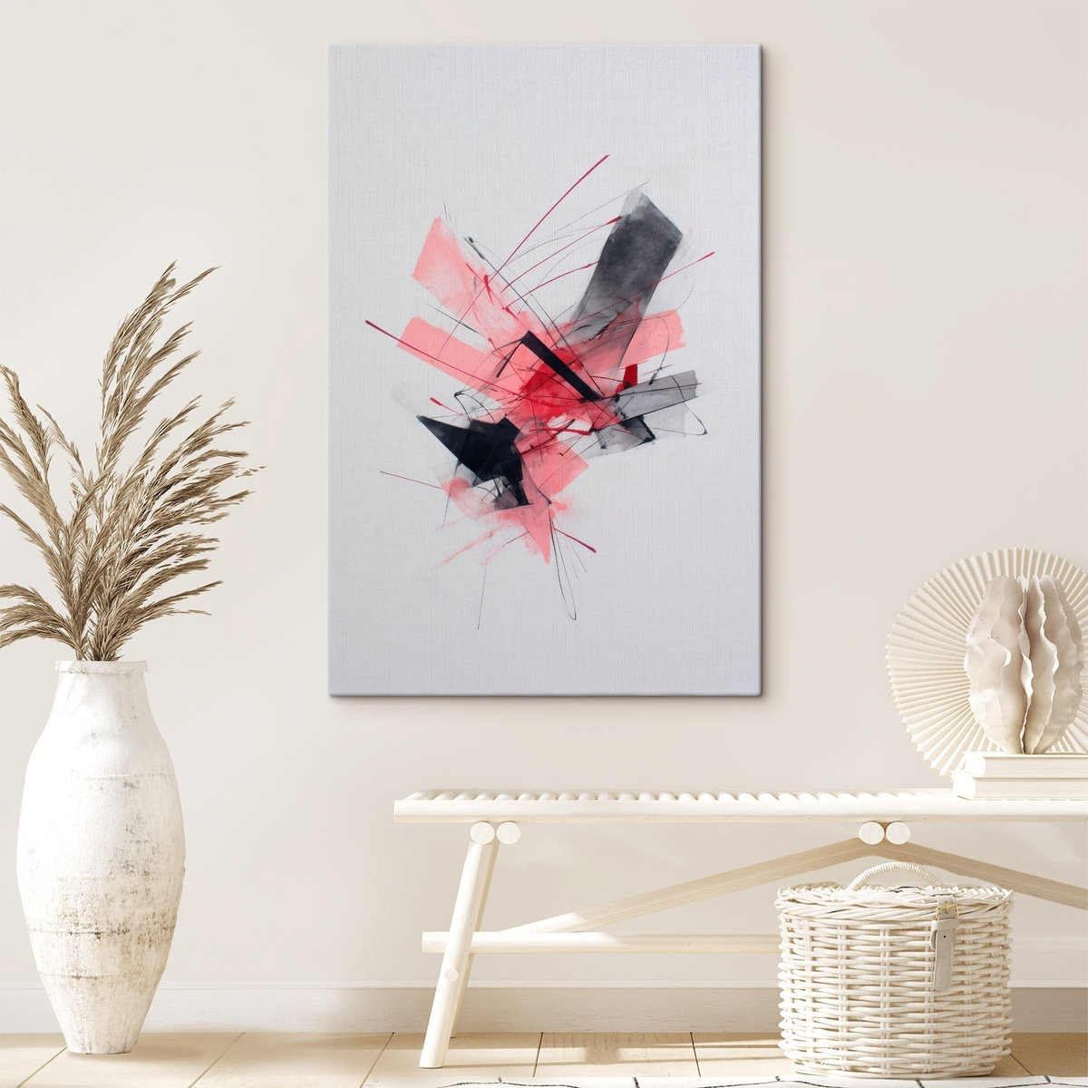 Geometrie roz și negru — interior 2