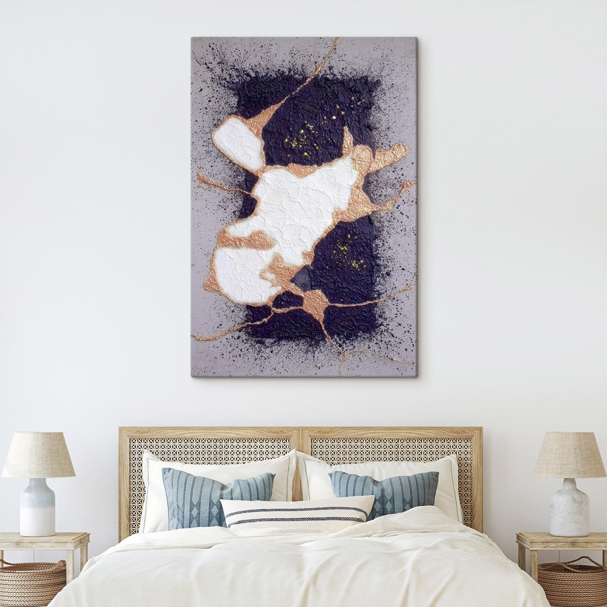 Abstract mov și bej — interior 2