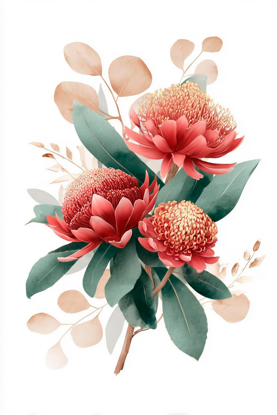 Buchet expresiv de protee — design complet