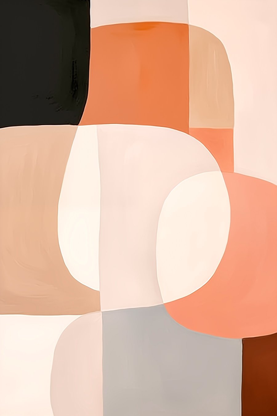 Compoziție abstractă mare — design complet