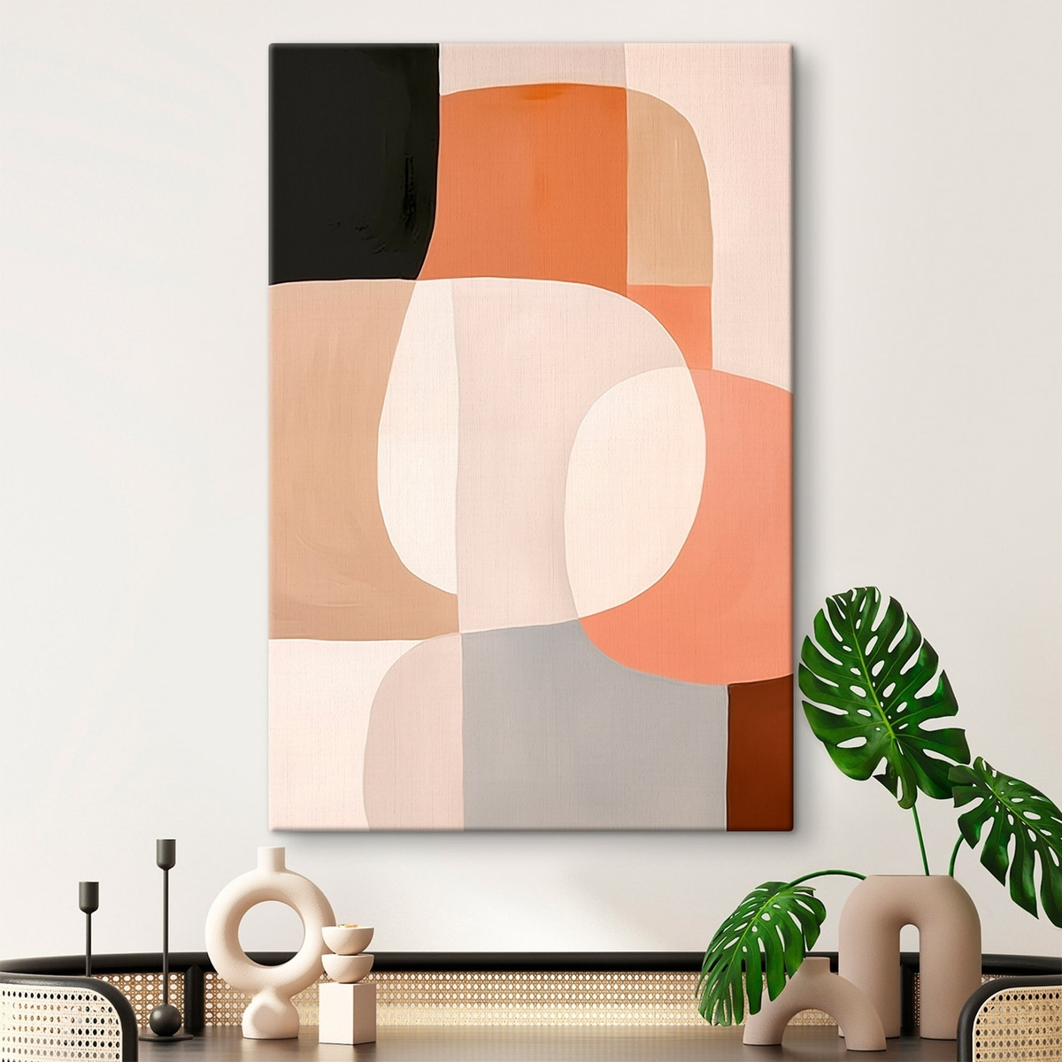 Compoziție abstractă mare — interior 1