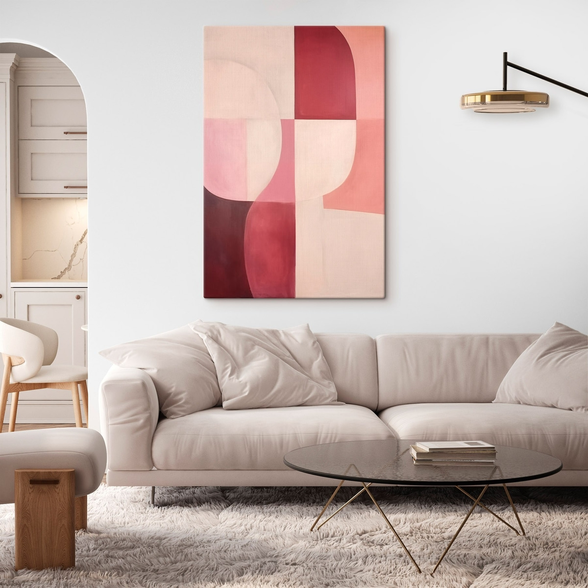Compoziție cu forme fluide — interior 1
