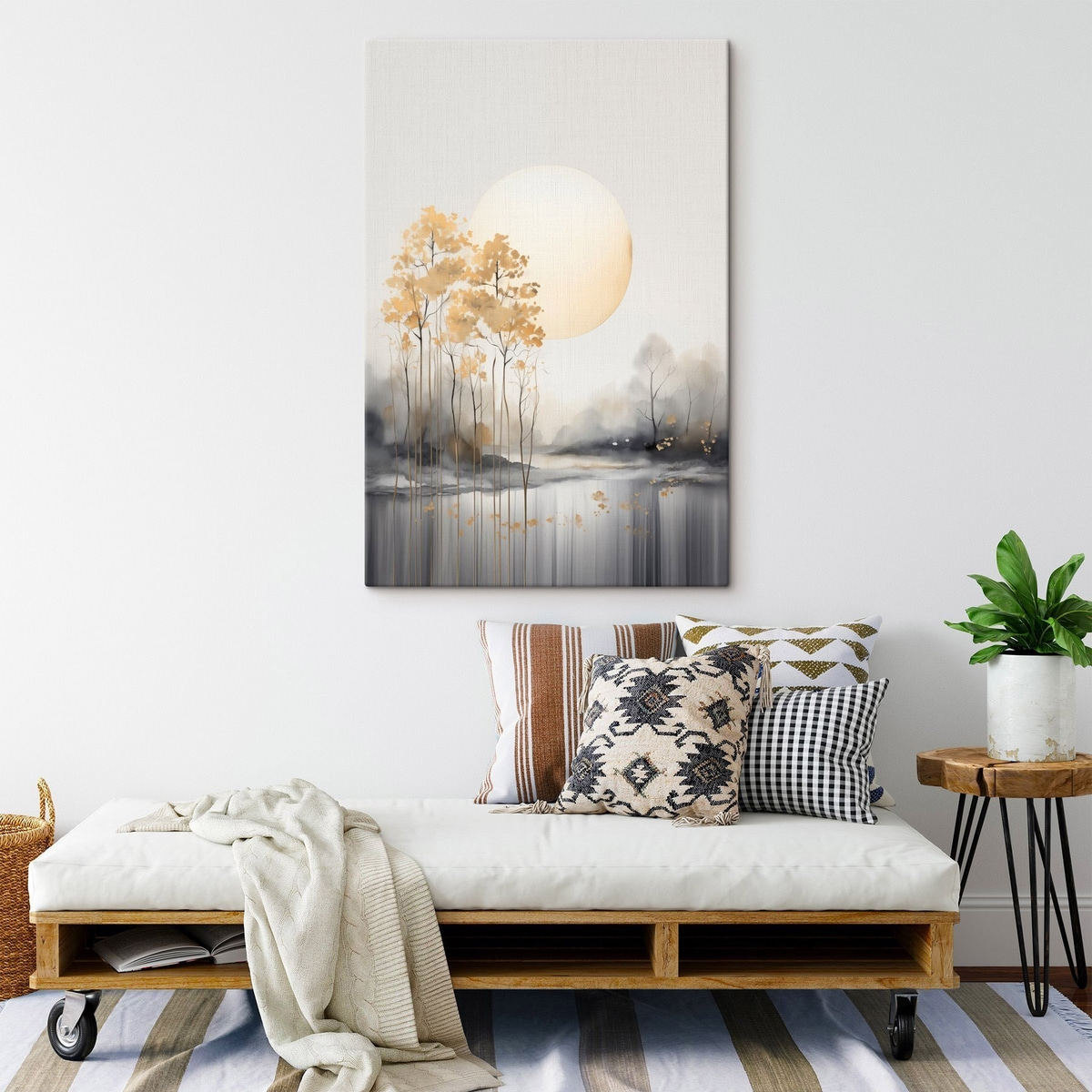 Peisaj abstract în ceață — interior 1