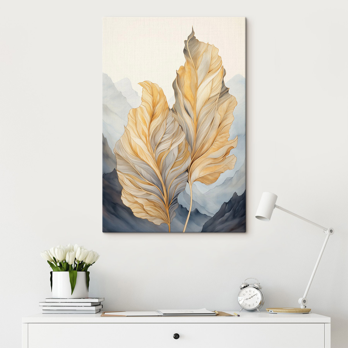 Frunze abstracte la munte — interior 1