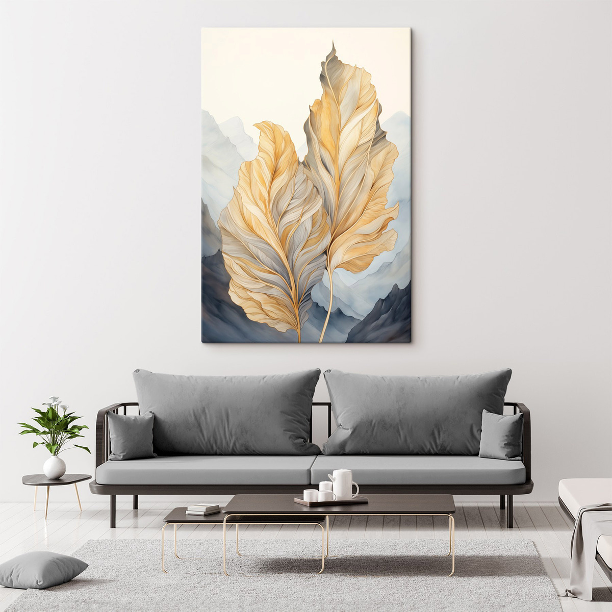 Frunze abstracte la munte — interior 2