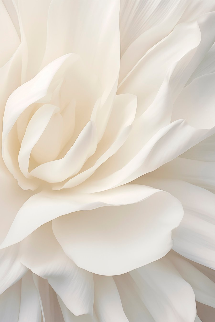Floare albă abstractă — design complet