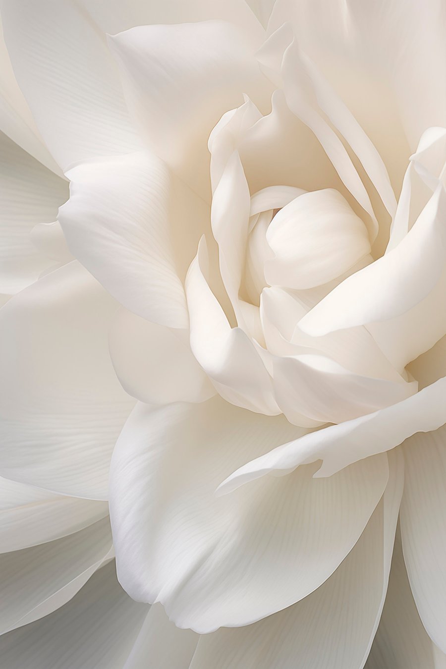 Floare albă abstractă — design complet