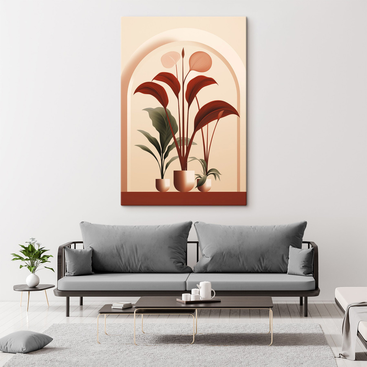 Plante abstracte în ghiveci — interior 2
