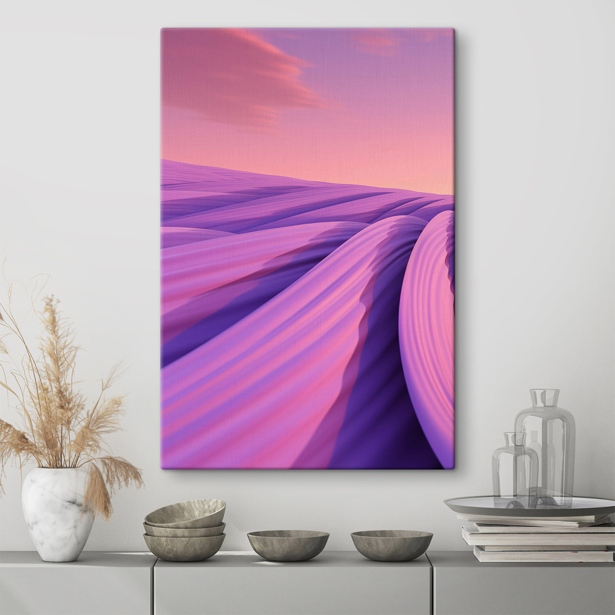Lavandă abstractă — interior 1