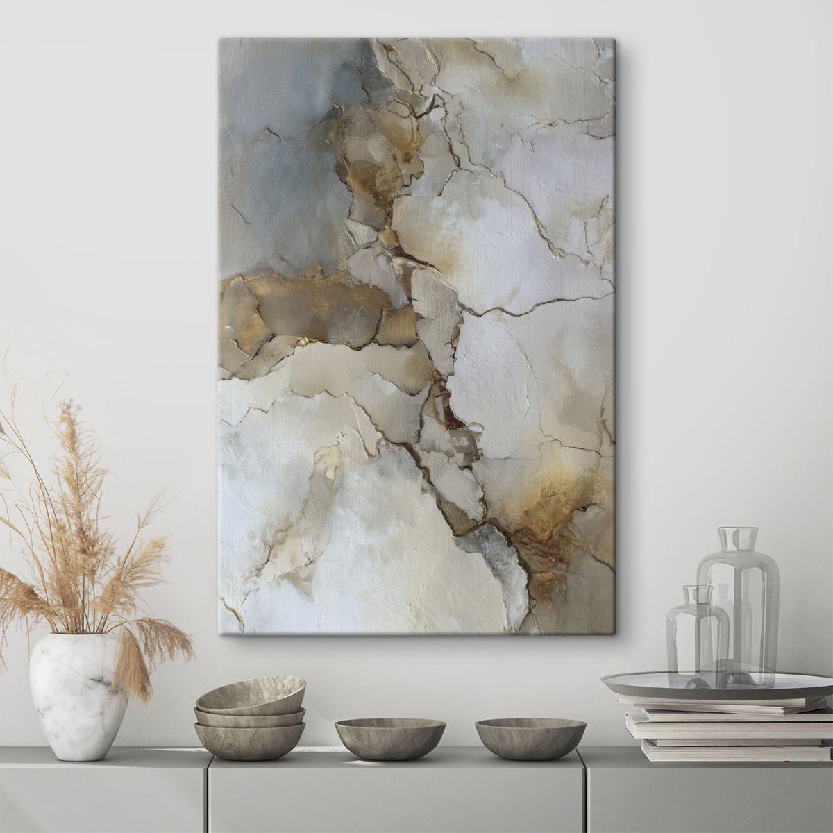 Textură abstractă cu crăpături — interior 1