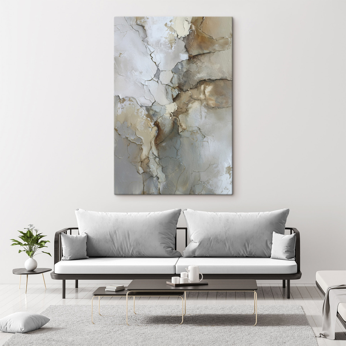 Textură abstractă cu crăpături — interior 2