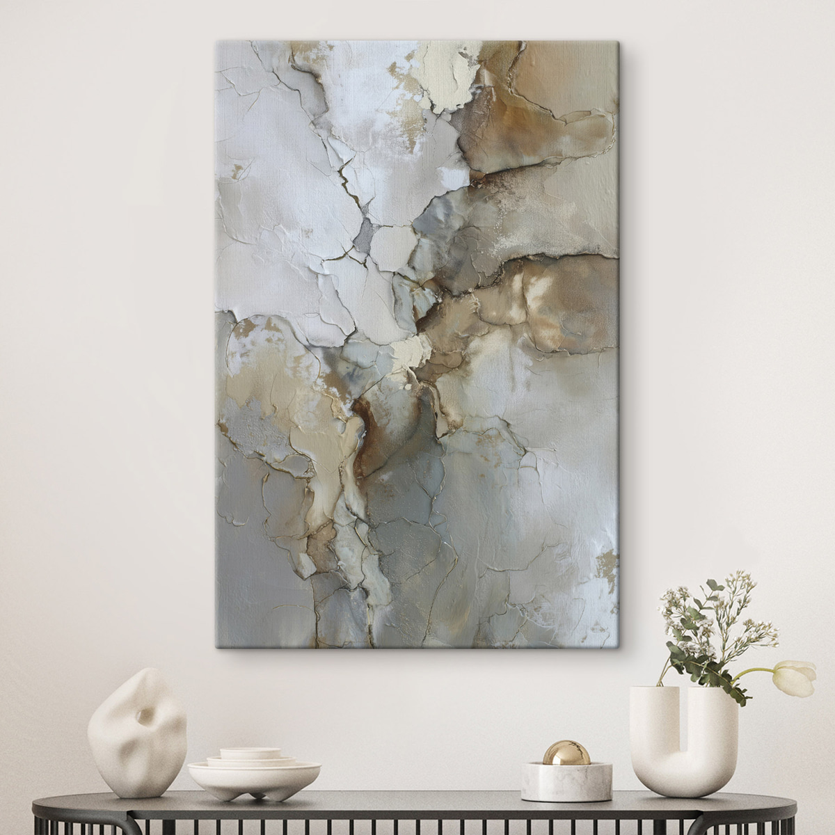 Textură abstractă cu crăpături — interior 1