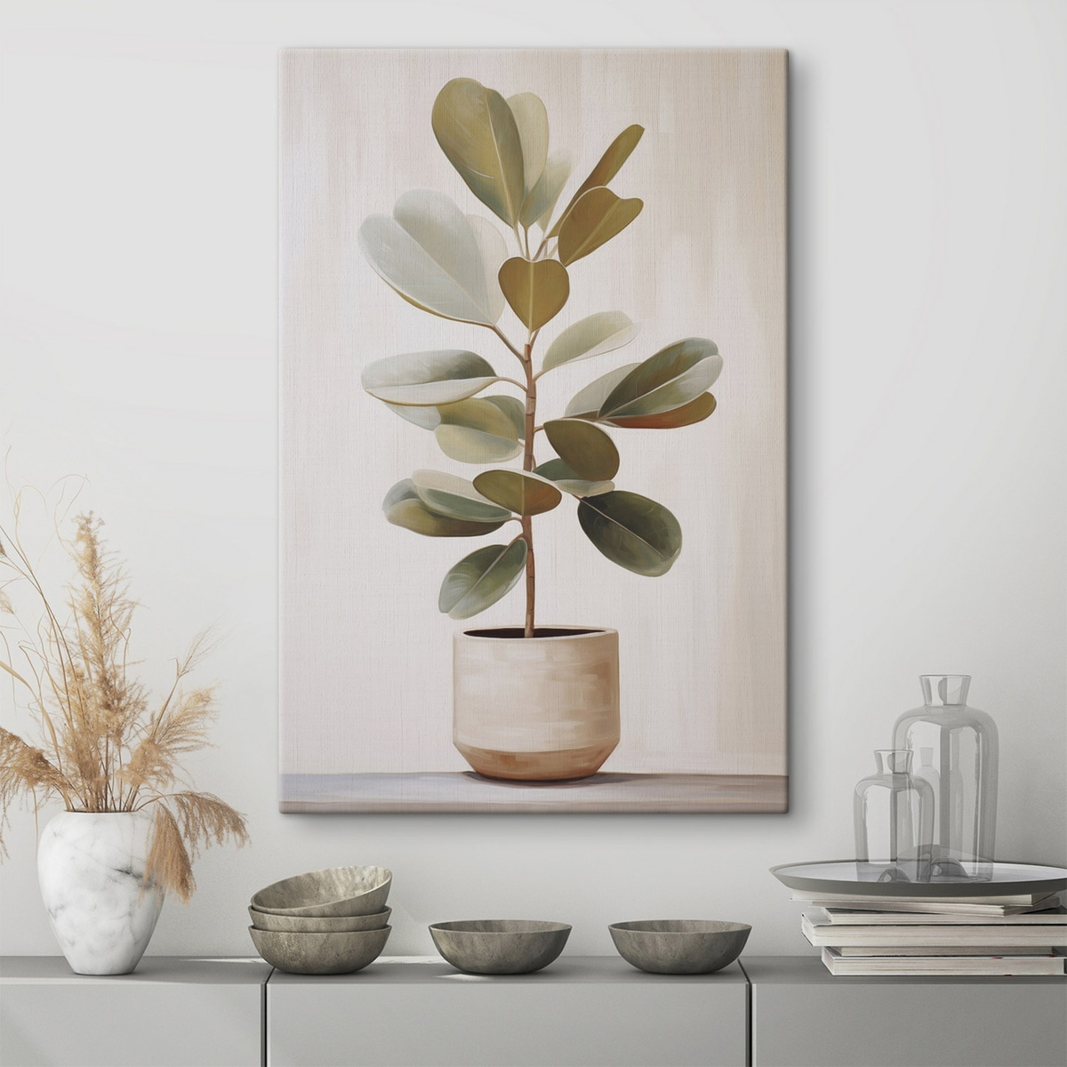 Ficus în ghiveci — interior 1