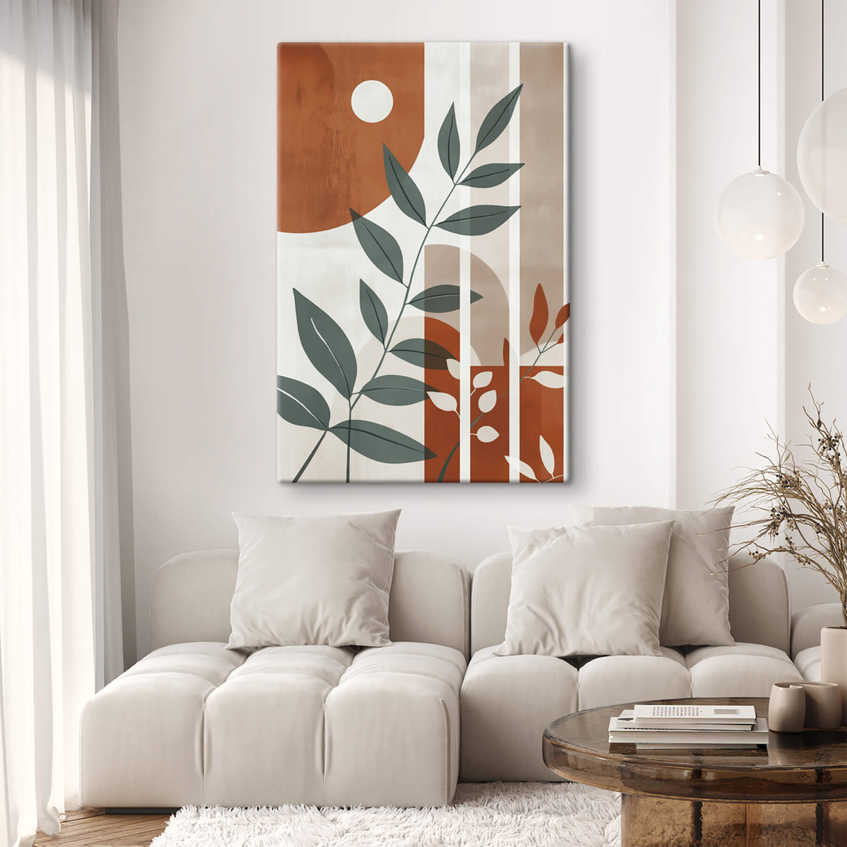 Ramuri și frunze abstracte — interior 2