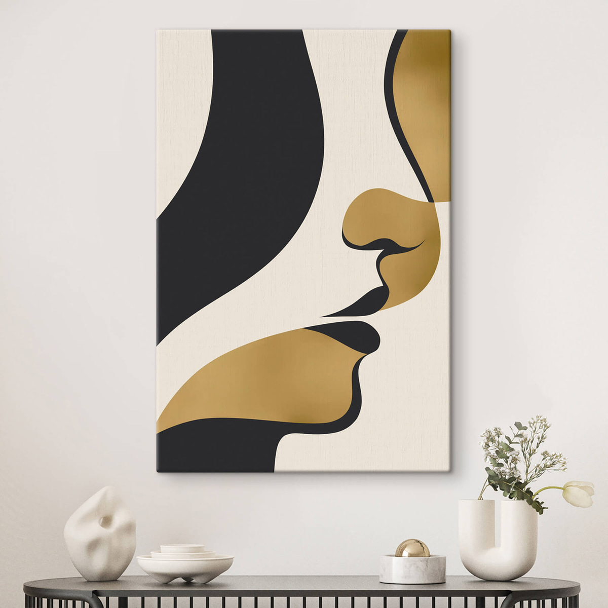 Siluetă abstractă de chip — interior 1