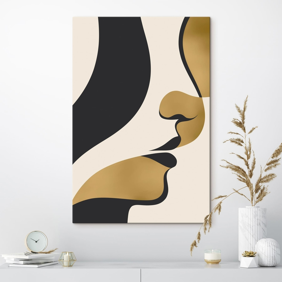 Siluetă abstractă de chip — interior 3