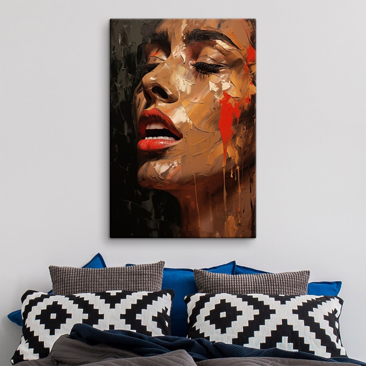 Portret în tonuri roșii — interior 2