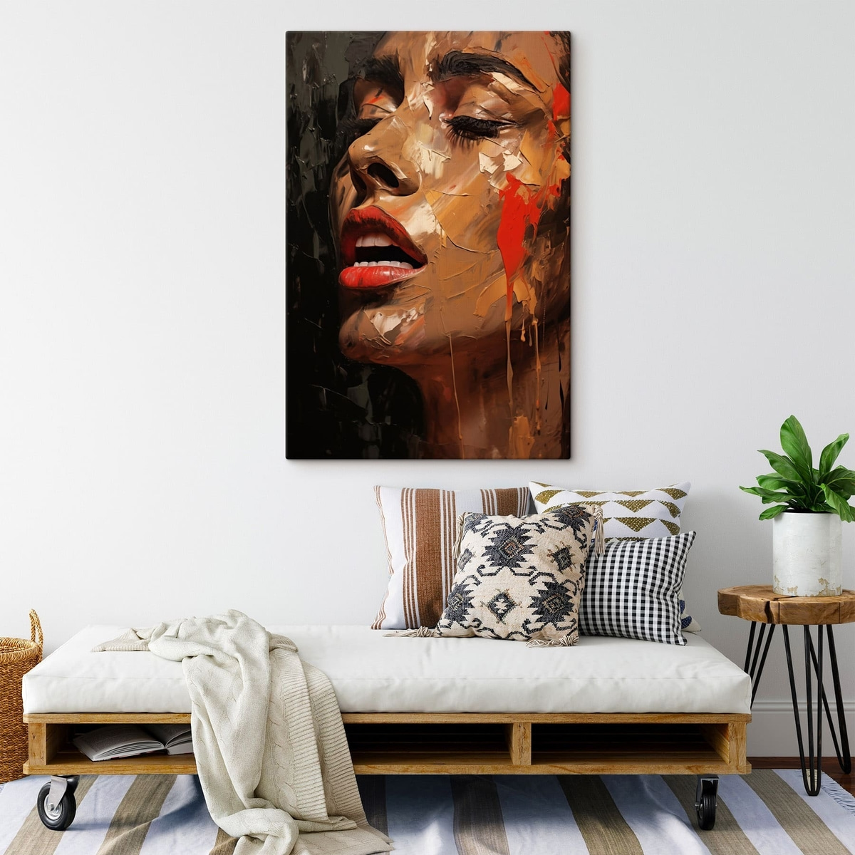 Portret în tonuri roșii — interior 5