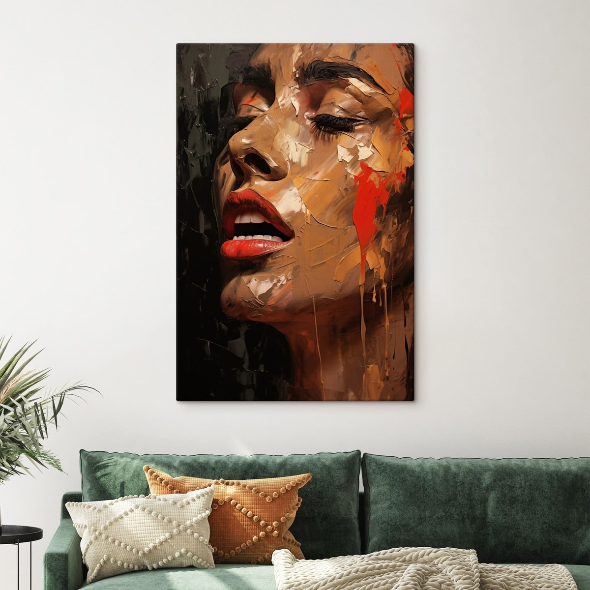 Portret în tonuri roșii — interior 4