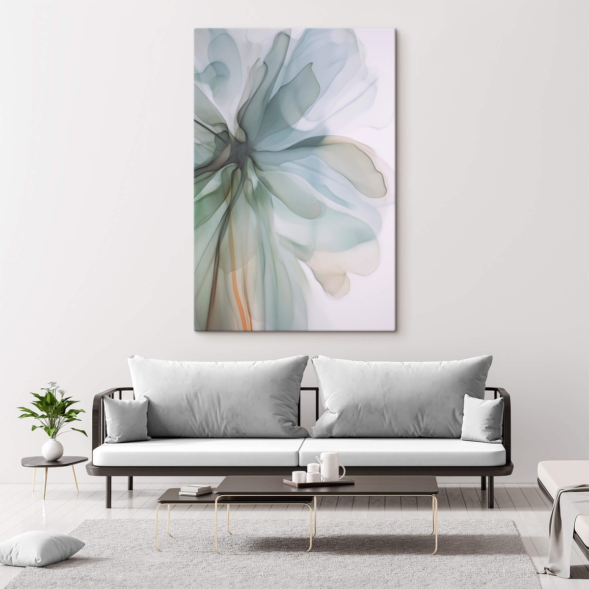 Floare abstractă delicată — interior 1