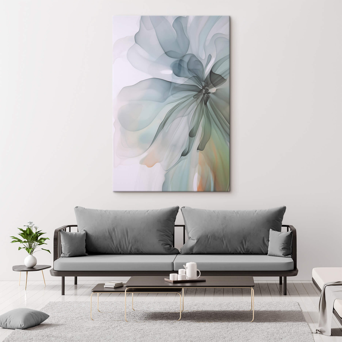 Floare abstractă delicată — interior 3