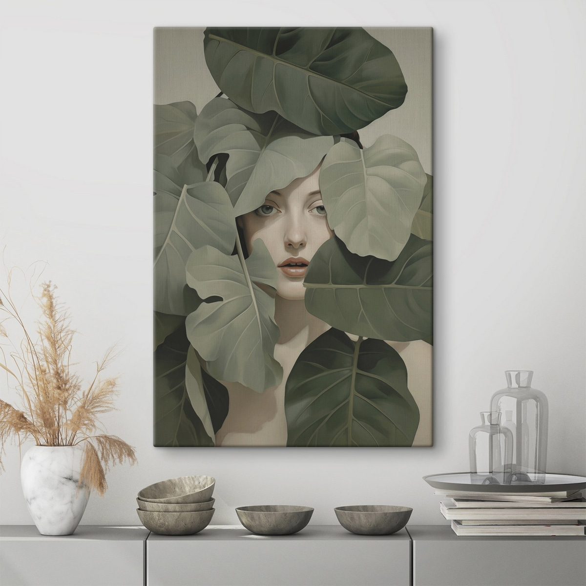 Portret în frunziș — interior 1