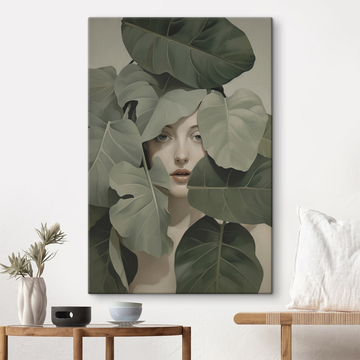 Portret în frunziș — interior 2