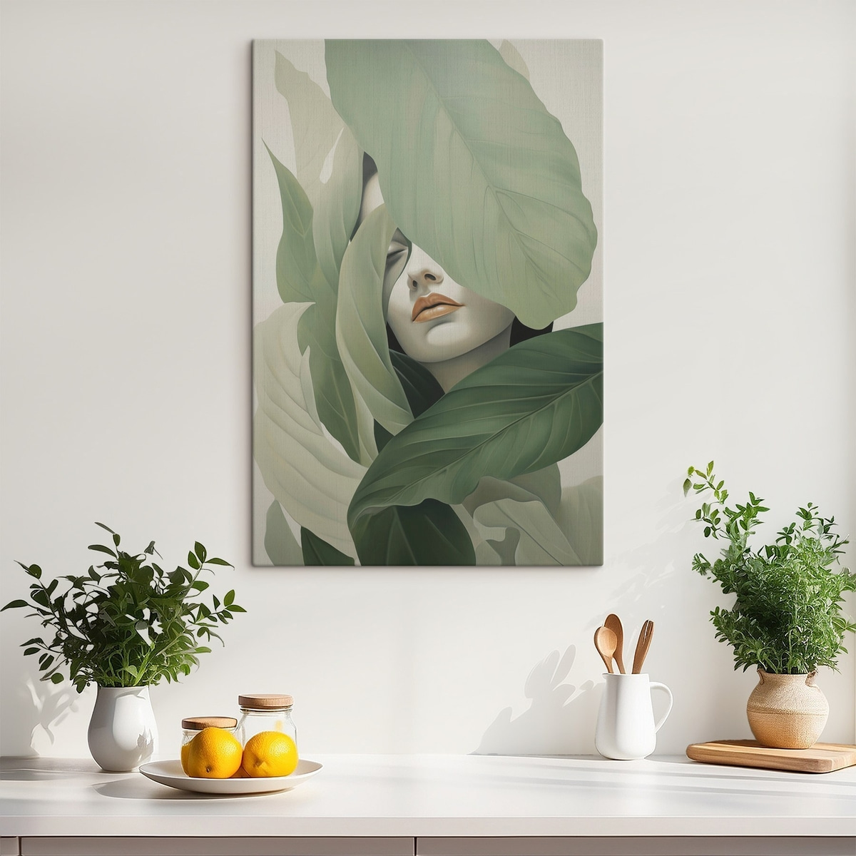 Portret surrealist în frunze — interior 1