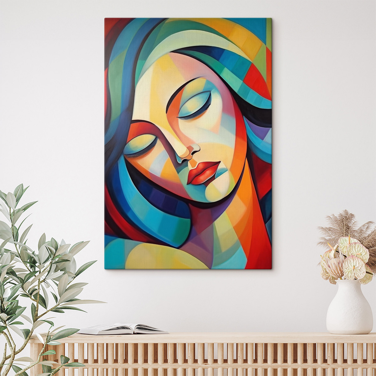 Portret abstract de fată — interior 1