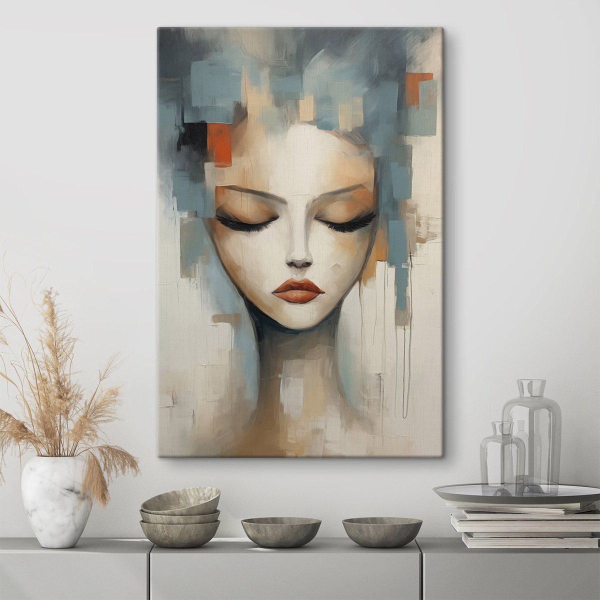 Portret abstract de fată — interior 1