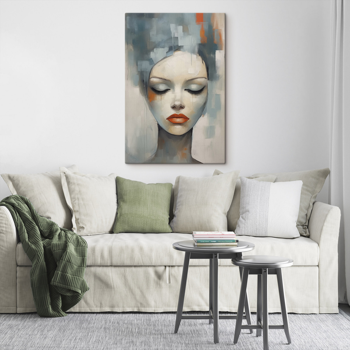 Portret abstract de fată — interior 2
