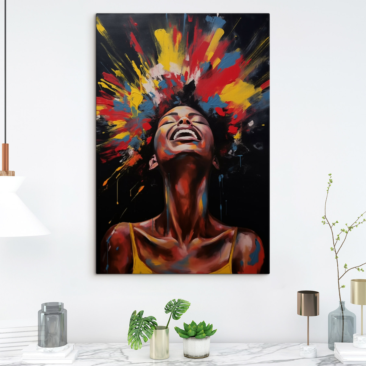 Explozie colorată de vopsea — interior 2