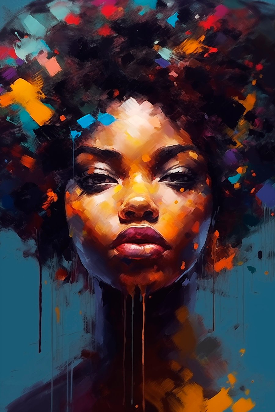 Portret abstract — design complet