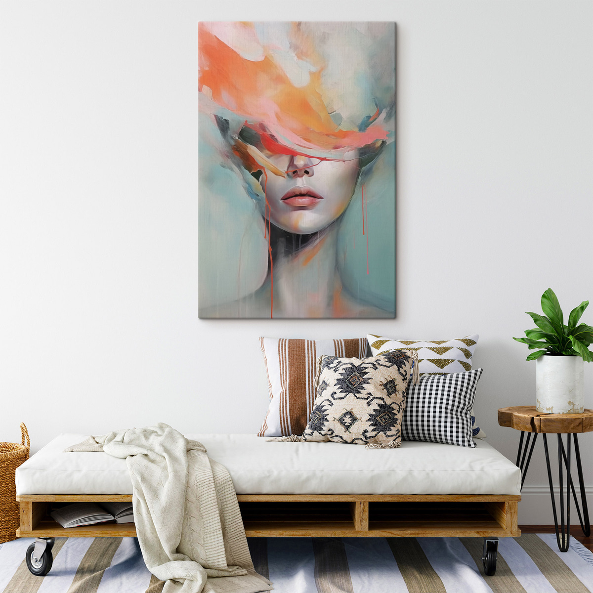 Portret abstract de fată — interior 2