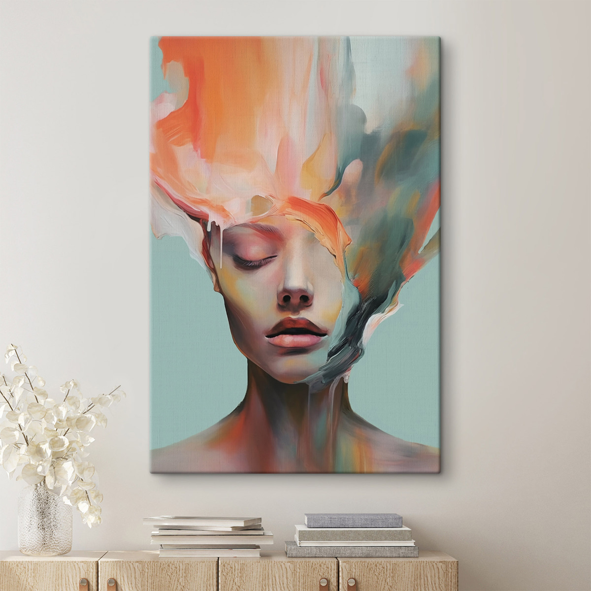 Portret abstract de fată — interior 2