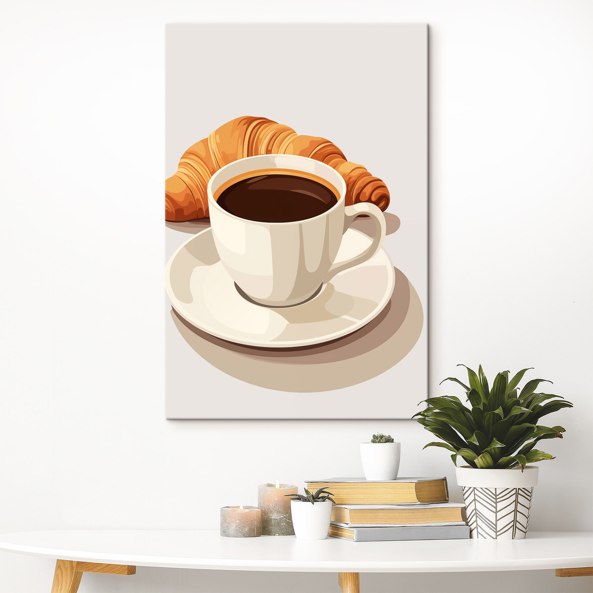 Cafea și croissant — interior 2